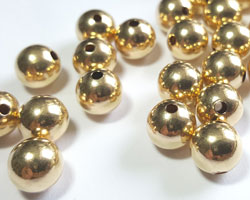  gold filled (14/20) 8mm round bead, 2mm hole 