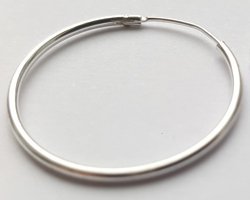  pairs of sterling silver stamped 925 30mm round hoops 