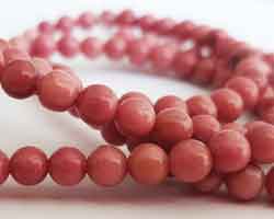  string of rhodonite, A GRADE 4.7mm round beads - approx 80 beads per string 