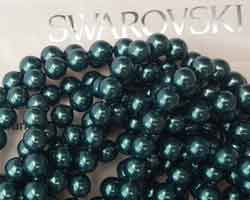  swarovski 5810 iridescent tahitian 6mm pearl bead (100ps) 