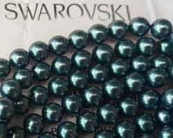  swarovski 5810 iridescent tahitian 8mm pearl bead (50ps) 