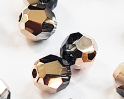  swarovski 5000 4mm crystal rose gold round bead 