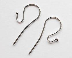  pair(s) of sterling silver, stamped 925, hook earwires, sturdy, wire diameter is 0.9mm, total length is 24mm, very nice high quality high end wires 