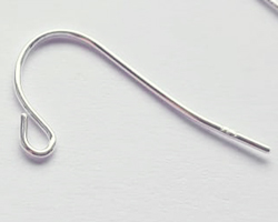  pair(s) of sterling silver, lightweight economy french earwires, wire has a diameter of 0.65mm, total length is 18mm, the 925 is tiny, but it is there 