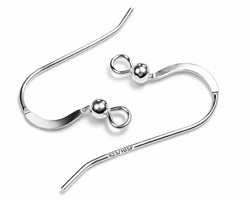  pair(s) silver filled, stamped 925/10SF on 25mm shank earwire with 0.7mm wire and 2.5mm ball 