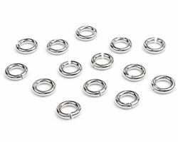  silver filled 4mm open jump ring, wire thickness 1.2mm, inside diameter 1.6mm 